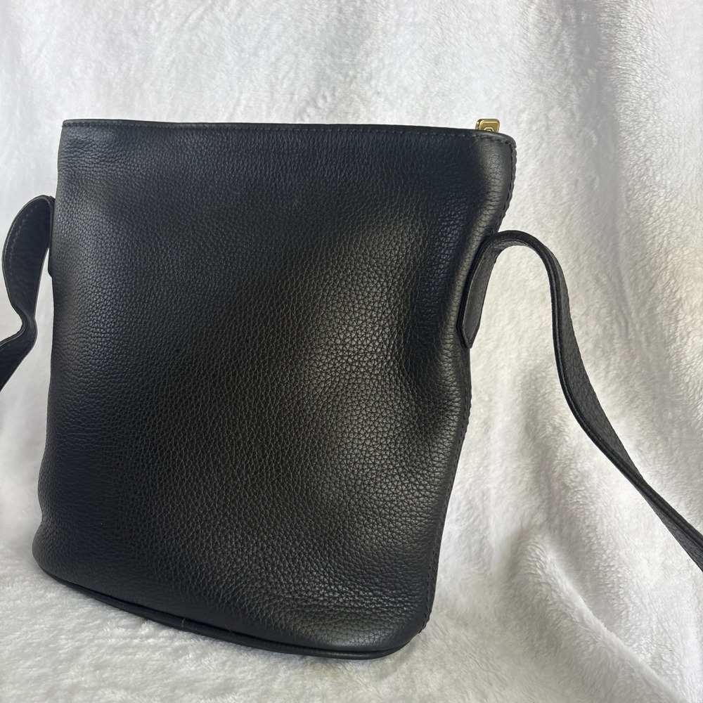 Vintage COACH Sonoma Bucket Zip Bag Black Pebble Leather 4907 90s Costa Rica - Picture 3 of 16